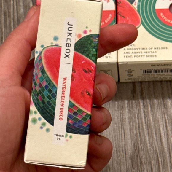 NWT Dr Squatch Watermelon Disco Heavy Scrub Pack of 3 Natural Soap - Picture 4 of 4